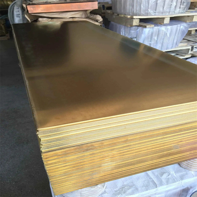 C21000 닦은 청동 엽 노란색 0.1-30mm 두께 Astm 표준 맞춤형 크기