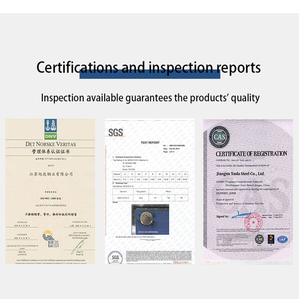Jiangsu Xuda Steel Industry Co., LTD 품질 관리